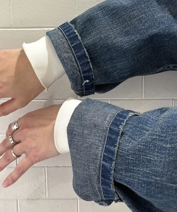 kawaiさんの「BEAMS WOMEN｜【別注】BUZZ RICKSON’s / USED DENIM PULLOVER」を使ったコーディネート