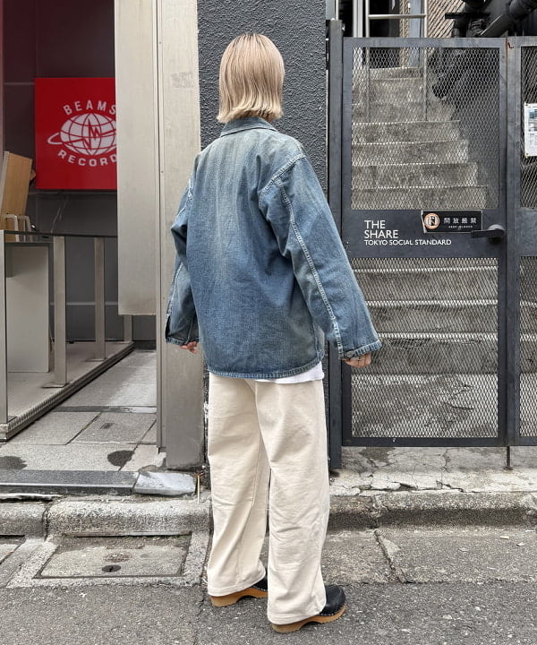 Kaoru Sakumaさんの「BEAMS WOMEN｜【別注】BUZZ RICKSON’s / USED DENIM PULLOVER」を使ったコーディネート