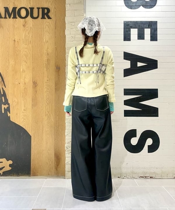 カタヤマ アヤさんの「BEAMS WOMEN｜チェック ビスチェ」を使ったコーディネート