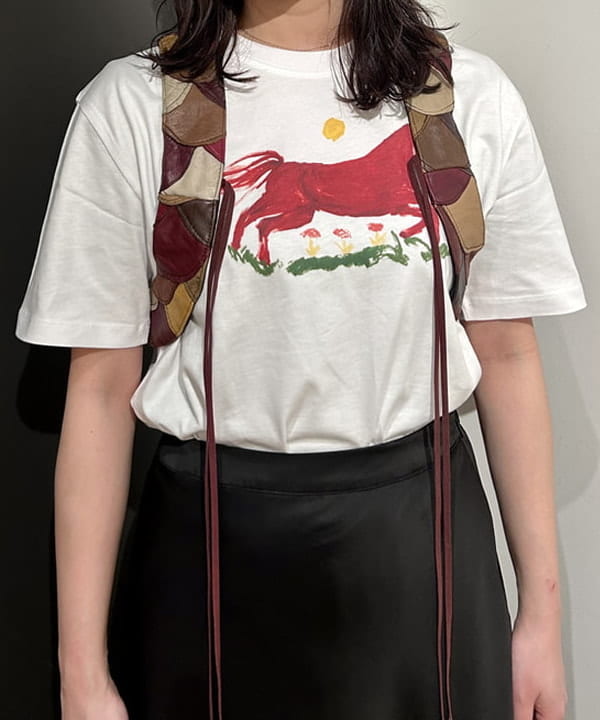 早川 萌子さんの「BEAMS WOMEN｜Encre. / FAR OUEST Tシャツ」を使ったコーディネート