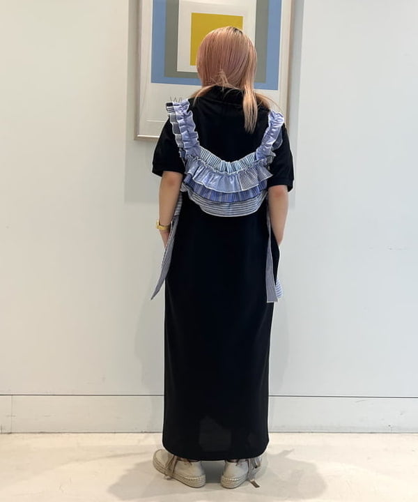 安藤 菜央さんの「BEAMS WOMEN｜LACOSTE / ロング ピケ ドレス」を使ったコーディネート