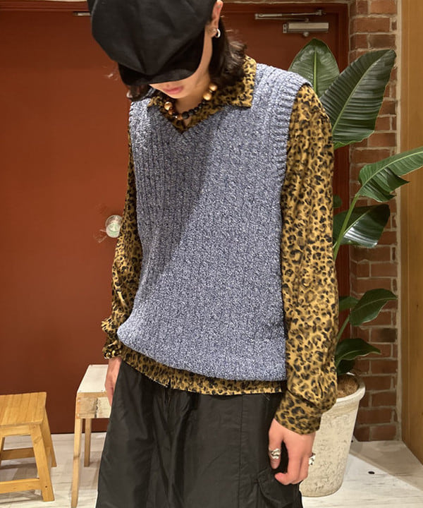 shimaさんの「BEAMS WOMEN｜B+Cable VEST」を使ったコーディネート