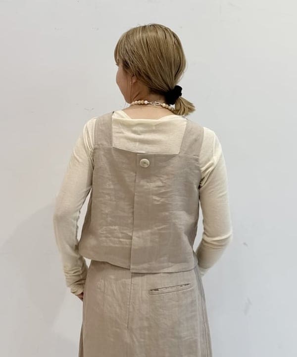 Ito_ririkaさんの「BEAMS WOMEN｜リネン ビスチェ .M」を使ったコーディネート