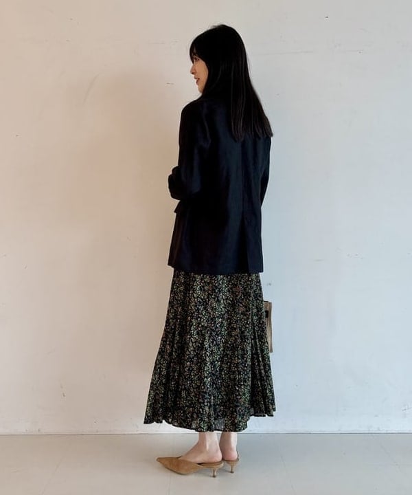 山田 千遥さんの「BEAMS WOMEN｜【別注】MARIHA / 夏の月影 プリント ワンピース」を使ったコーディネート