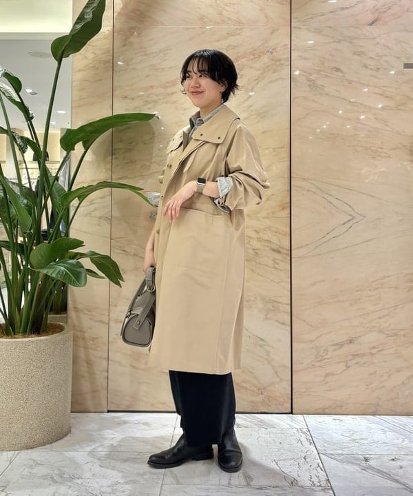 ゆうかさんの「BEAMS WOMEN｜TOFF & LOADSTONE / コロン シュリンク ハンドバッグ」を使ったコーディネート