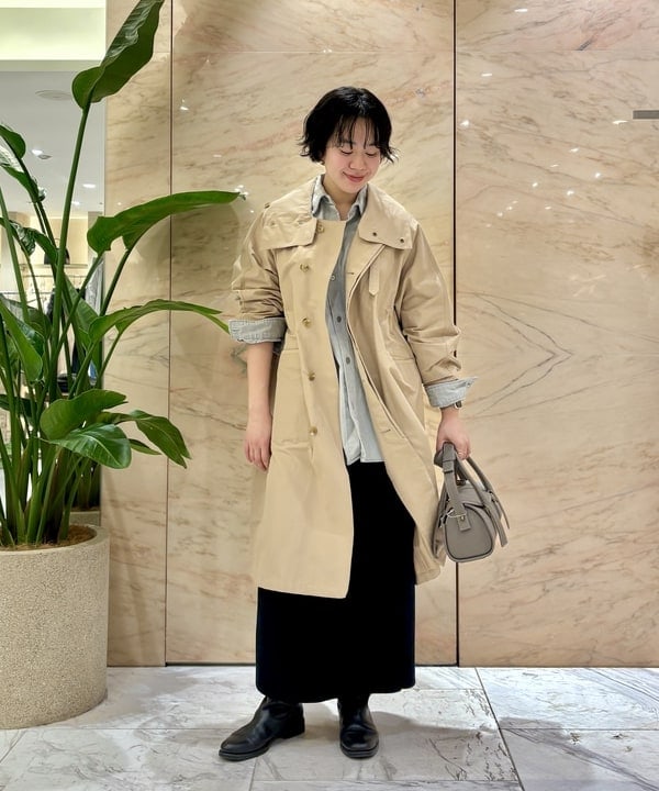 ゆうかさんの「BEAMS WOMEN｜TOFF & LOADSTONE / コロン シュリンク ハンドバッグ」を使ったコーディネート
