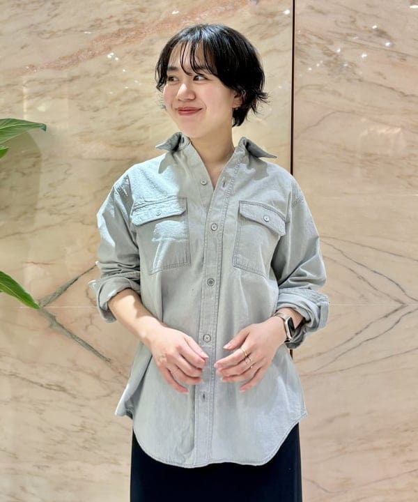 ゆうかさんの「BEAMS WOMEN｜TOFF & LOADSTONE / コロン シュリンク ハンドバッグ」を使ったコーディネート