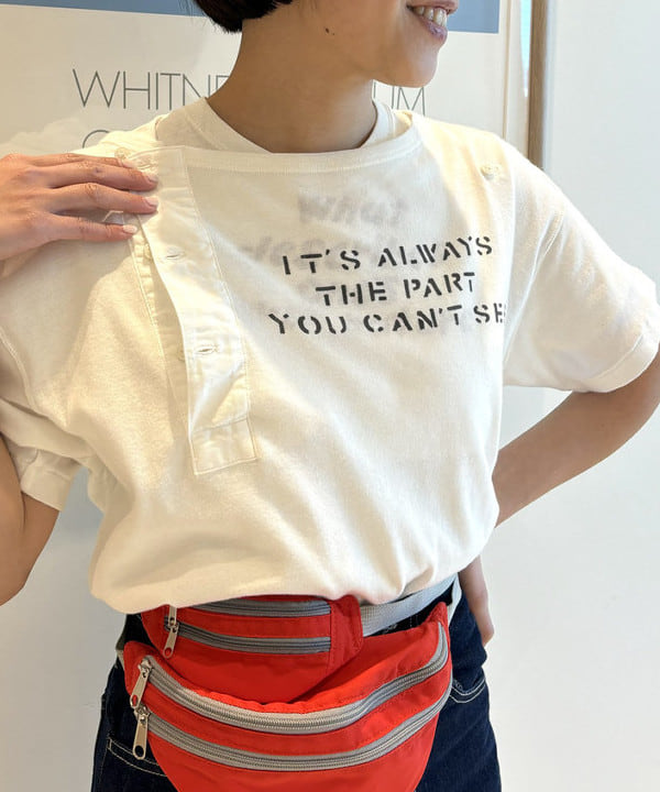 葵さんの「BEAMS WOMEN｜ロゴ ヘンリーネック ショートスリーブ」を使ったコーディネート