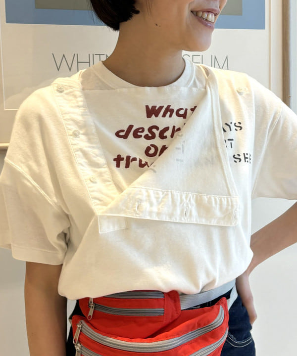 葵さんの「BEAMS WOMEN｜ロゴ ヘンリーネック ショートスリーブ」を使ったコーディネート