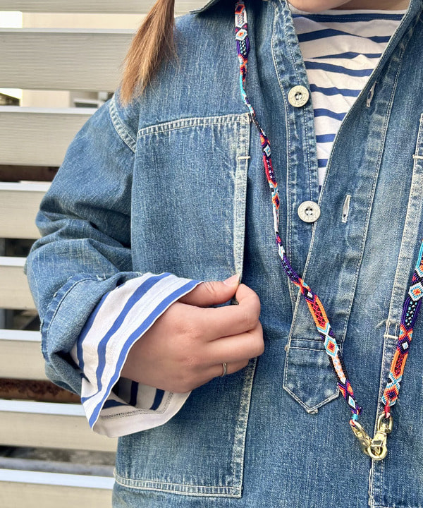 Kyooka Sayakaさんの「BEAMS WOMEN｜【別注】BUZZ RICKSON’s / USED DENIM PULLOVER」を使ったコーディネート