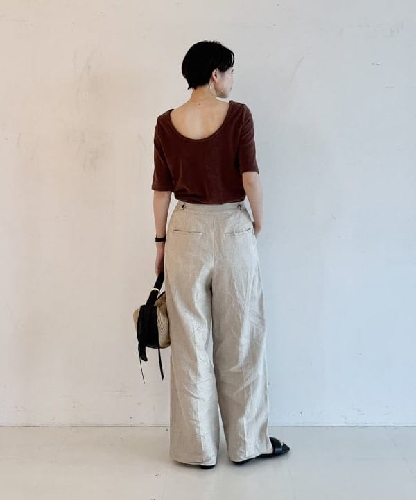 SANOさんの「BEAMS WOMEN｜バックオープン パイル プルオーバー」を使ったコーディネート