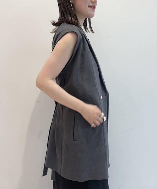 大浦 栞さんの「BEAMS WOMEN｜リネン シンプルロングスカート .M」を使ったコーディネート