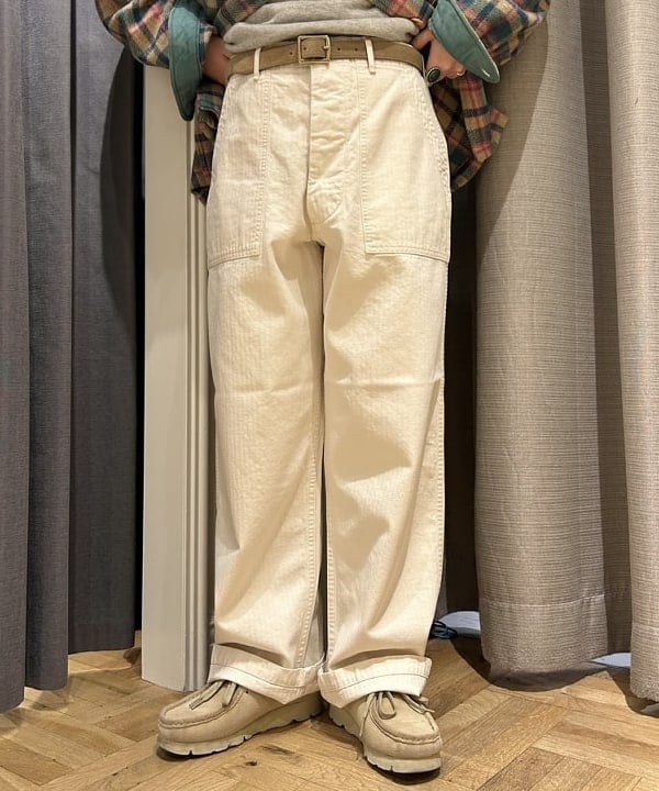 まつむさんの「BEAMS WOMEN｜orSlow / ヘリンボーン ツイル サマー ファティーグ パンツ」を使ったコーディネート