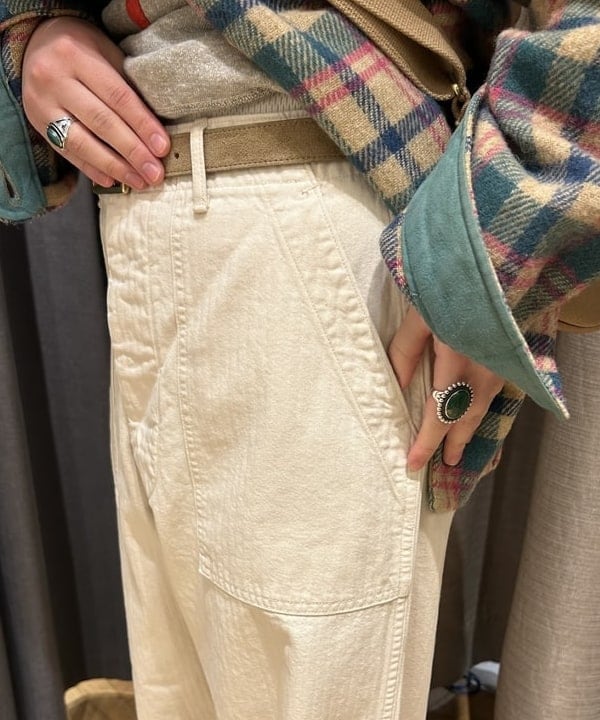 まつむさんの「BEAMS WOMEN｜orSlow / ヘリンボーン ツイル サマー ファティーグ パンツ」を使ったコーディネート