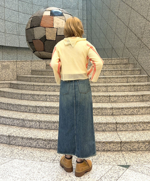 あすかさんの「BEAMS WOMEN｜RBS / リブ ハリヌキ ライン クルーネック トップス」を使ったコーディネート