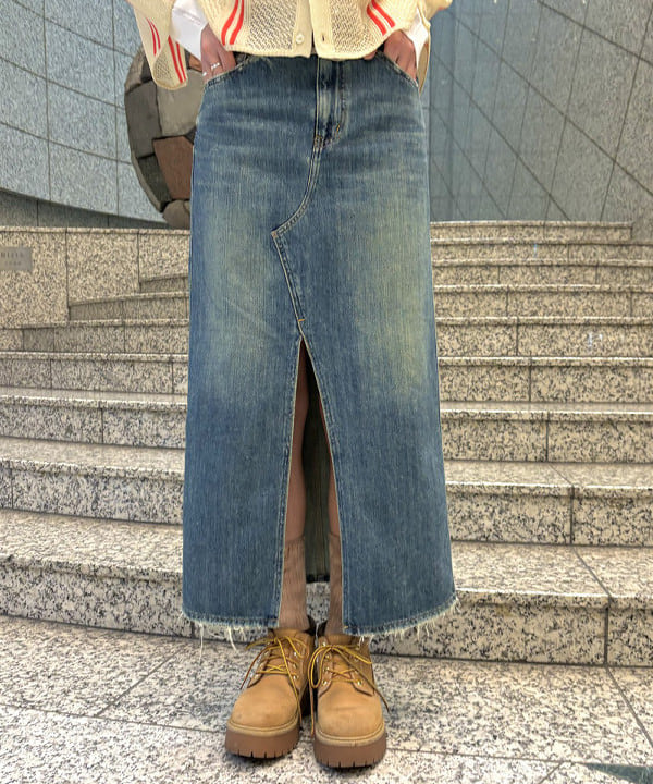 あすかさんの「BEAMS WOMEN｜RBS / リブ ハリヌキ ライン クルーネック トップス」を使ったコーディネート