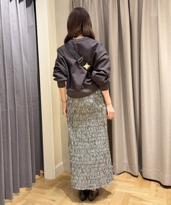 YUIさんの「BEAMS WOMEN｜裏毛 クロップド プルオーバー」を使ったコーディネート