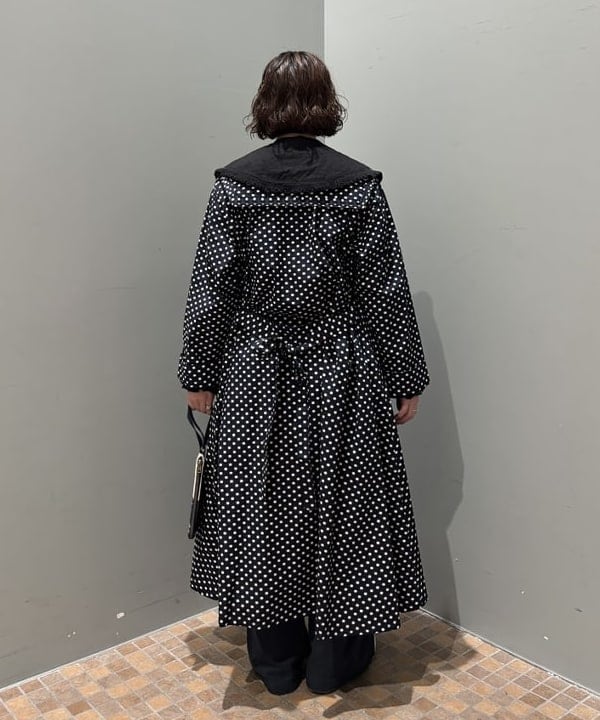 アベアミさんの「BEAMS WOMEN｜ドット セーラー カラー ワンピース」を使ったコーディネート