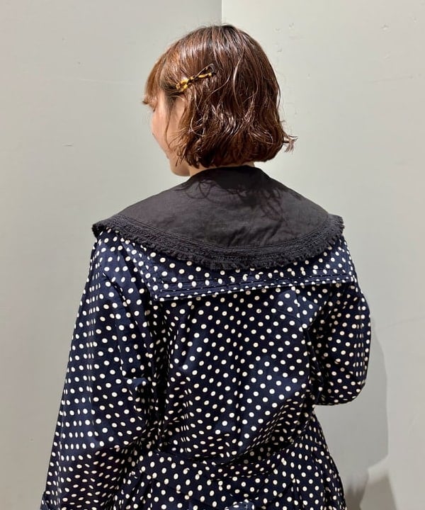 アベアミさんの「BEAMS WOMEN｜ドット セーラー カラー ワンピース」を使ったコーディネート