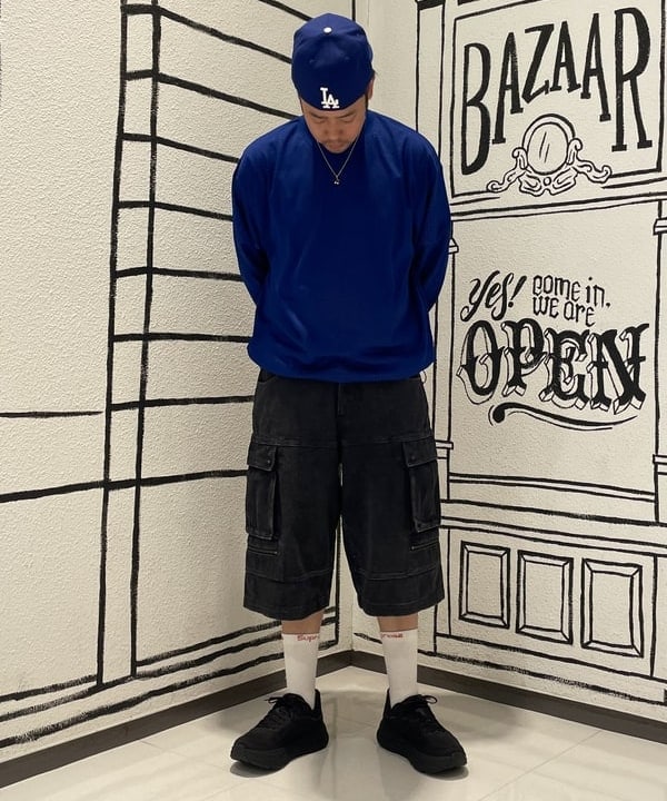佐藤 優さんの「BEAMS WOMEN｜【別注】Champion / メッシュ ロングスリーブ Tシャツ」を使ったコーディネート