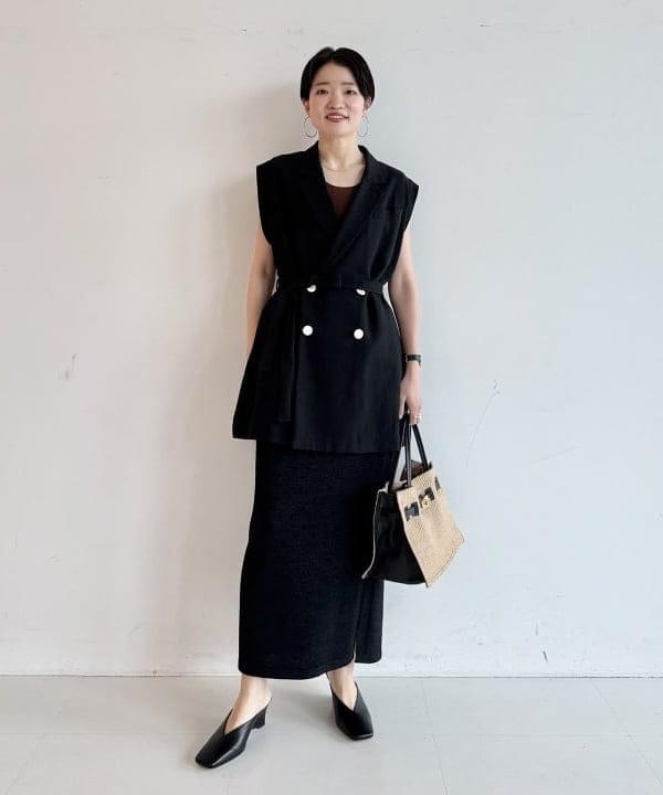 SANOさんの「BEAMS WOMEN｜和紙 コットン タイト スカート」を使ったコーディネート