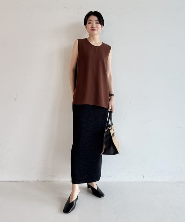 SANOさんの「BEAMS WOMEN｜和紙 コットン タイト スカート」を使ったコーディネート