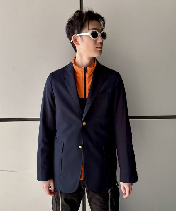 うえきんぐさんの「コンバット ウール 3ボタン ブレザー」を使ったコーディネート