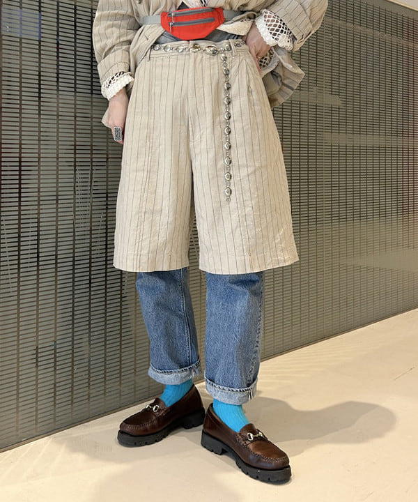 清水 彩乃さんの「BEAMS WOMEN｜【別注】Healthknit / リブ タンク セット」を使ったコーディネート