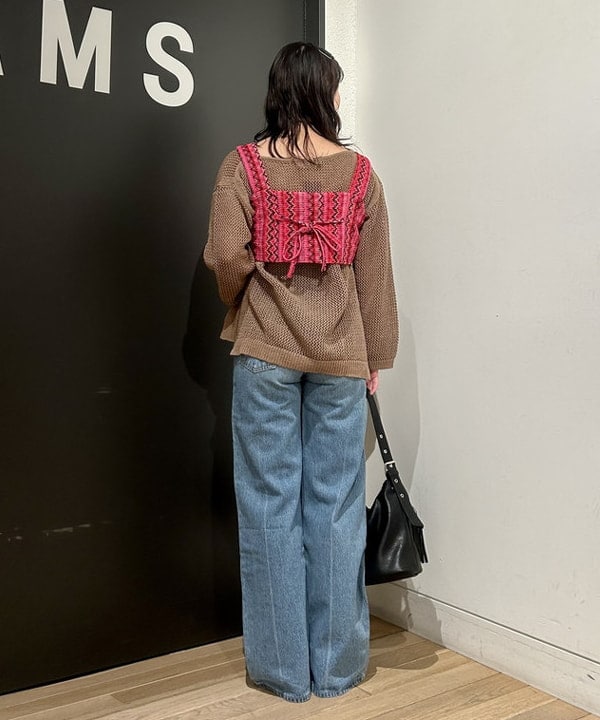早川 萌子さんの「BEAMS WOMEN｜ギマコットン ロングスリーブ プルオーバー」を使ったコーディネート