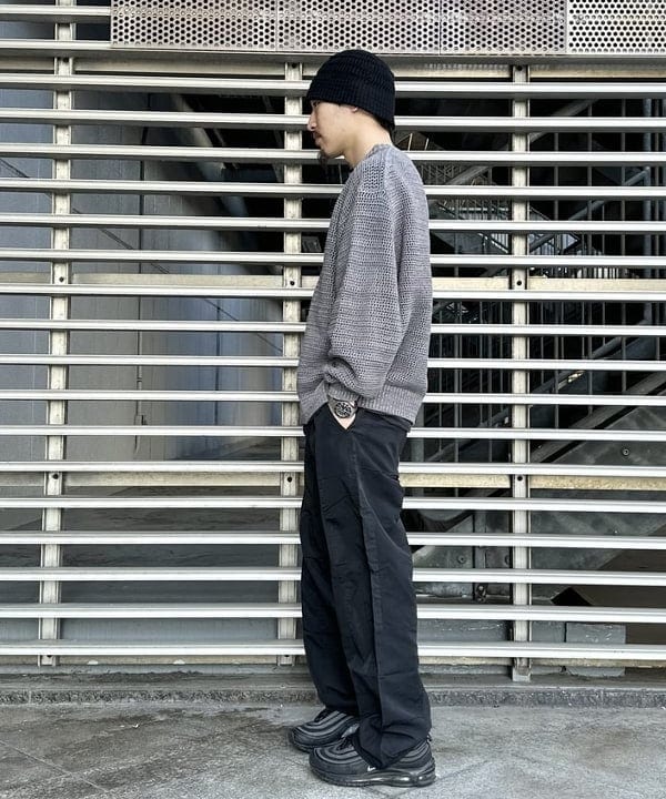 吉田 洸輝さんの「BEAMS WOMEN｜RACAL / Crochet Knit Bucket」を使ったコーディネート