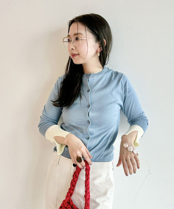 佐藤 美樹さんの「BEAMS WOMEN｜18ゲージ リブ ロングスリーブ プルオーバー」を使ったコーディネート