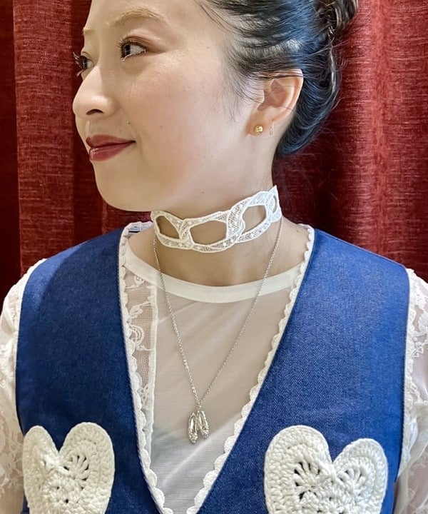 吉田　真実さんの「レース キリカエ ロングスリーブ Tシャツ」を使ったコーディネート
