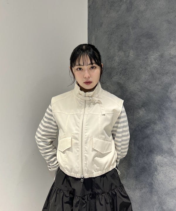 星野 真依さんの「BEAMS WOMEN｜タフタ バルーン ミニ ワンピース」を使ったコーディネート