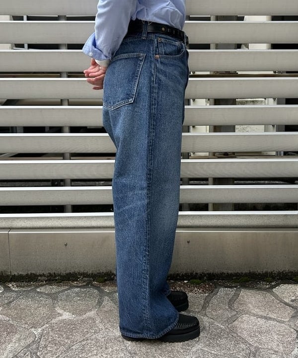 まつむさんの「BEAMS WOMEN｜【別注】orSlow / ワイド フィット デニム パンツ」を使ったコーディネート