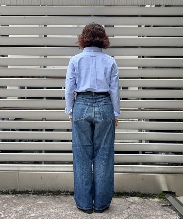 まつむさんの「BEAMS WOMEN｜【別注】orSlow / ワイド フィット デニム パンツ」を使ったコーディネート