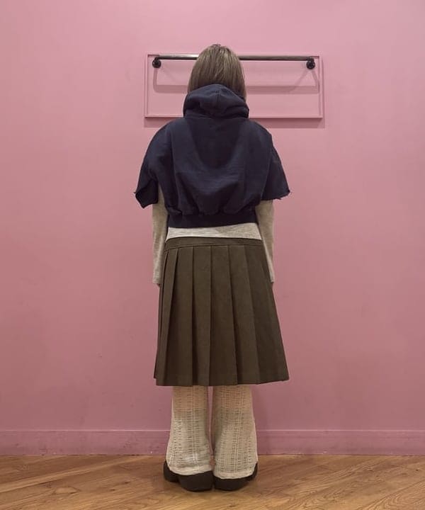 ここあさんの「BEAMS WOMEN｜リブ シャーリング シャツ」を使ったコーディネート