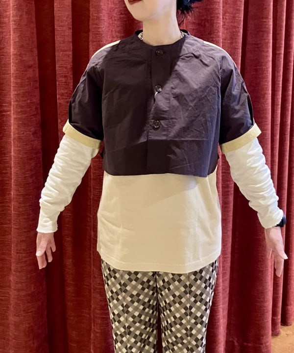 すぎやま えみさんの「ポリエステル ジャカード パンツ」を使ったコーディネート