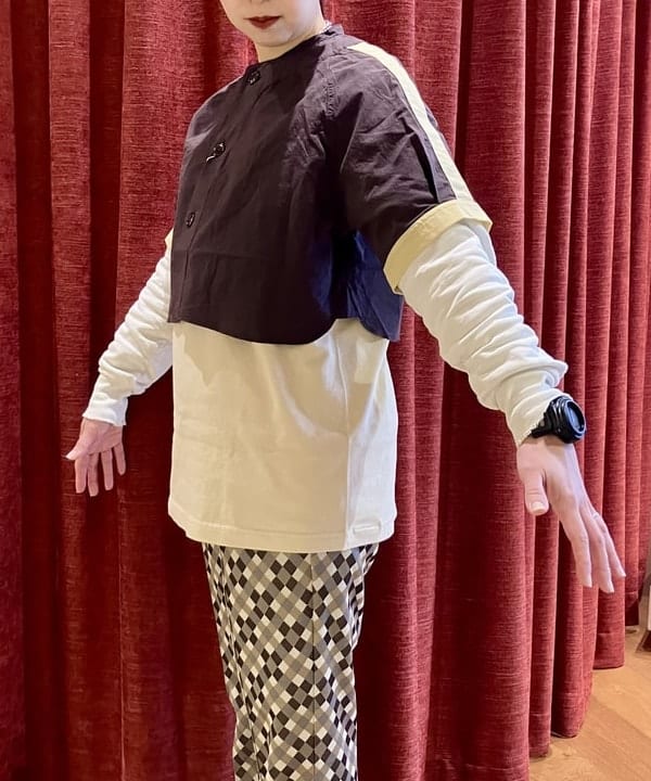 すぎやま えみさんの「ポリエステル ジャカード パンツ」を使ったコーディネート