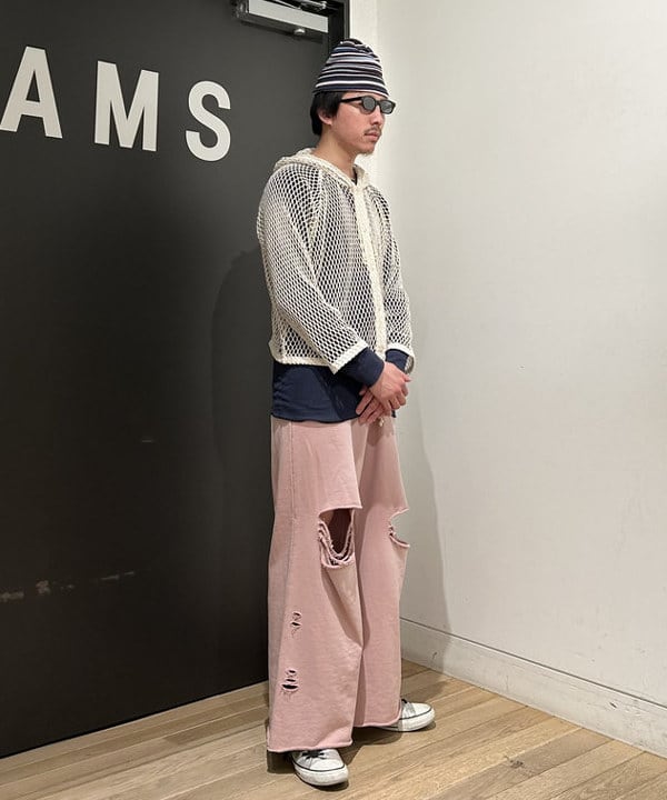及川 晃さんの「BEAMS WOMEN｜マルチボーダー ワッチキャップ」を使ったコーディネート