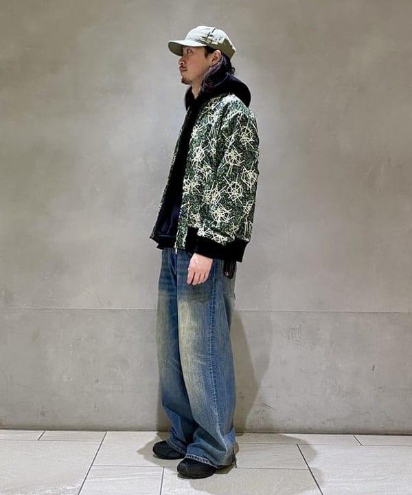 植木 竜也さんの「BEAMS WOMEN｜Sports Blouson Jacquard Mapping Print」を使ったコーディネート