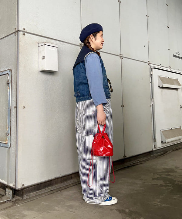 Kyooka Sayakaさんの「BEAMS WOMEN｜【別注】orSlow / デニム カットオフ ベスト」を使ったコーディネート