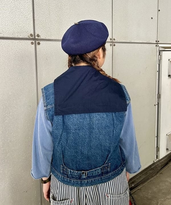Kyooka Sayakaさんの「BEAMS WOMEN｜【別注】orSlow / デニム カットオフ ベスト」を使ったコーディネート