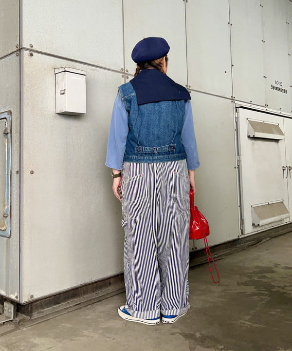 Kyooka Sayakaさんの「BEAMS WOMEN｜【別注】orSlow / デニム カットオフ ベスト」を使ったコーディネート