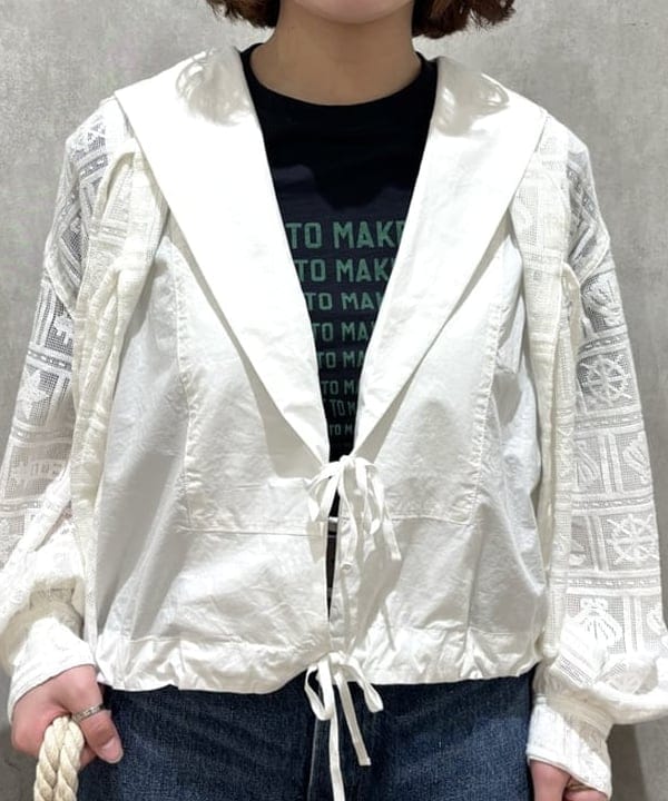 アベアミさんの「BEAMS WOMEN｜ボーイ マリン レース シャツ」を使ったコーディネート
