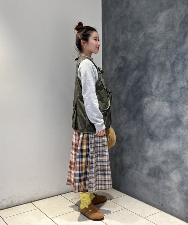 モモさんの「BEAMS WOMEN｜アバカ クロッシェ ハット」を使ったコーディネート