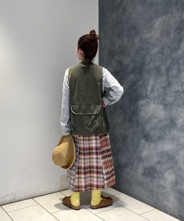 モモさんの「BEAMS WOMEN｜アバカ クロッシェ ハット」を使ったコーディネート