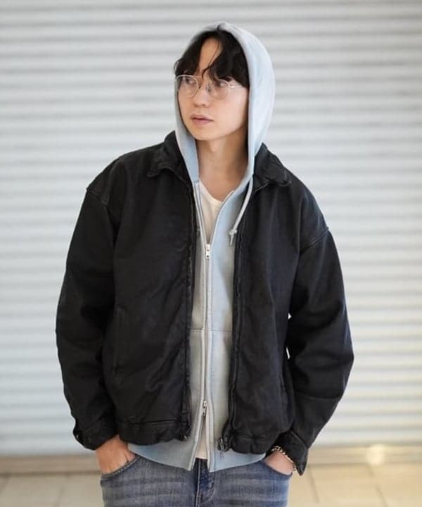 SUDOさんの「BEAMS WOMEN｜ユーズド加工 レザージップブルゾン」を使ったコーディネート