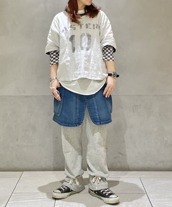 原口 愛さんの「BEAMS WOMEN｜orSlow / オーバー ラップ スカート」を使ったコーディネート