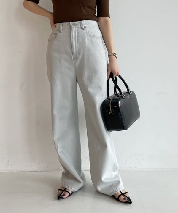 SAKAIさんの「BEAMS WOMEN｜ハーフスリーブ ポロニット」を使ったコーディネート