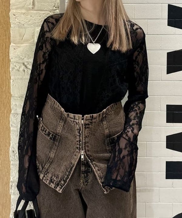 ヒカリさんの「BEAMS WOMEN｜オーバーダイ デニム パンツ」を使ったコーディネート